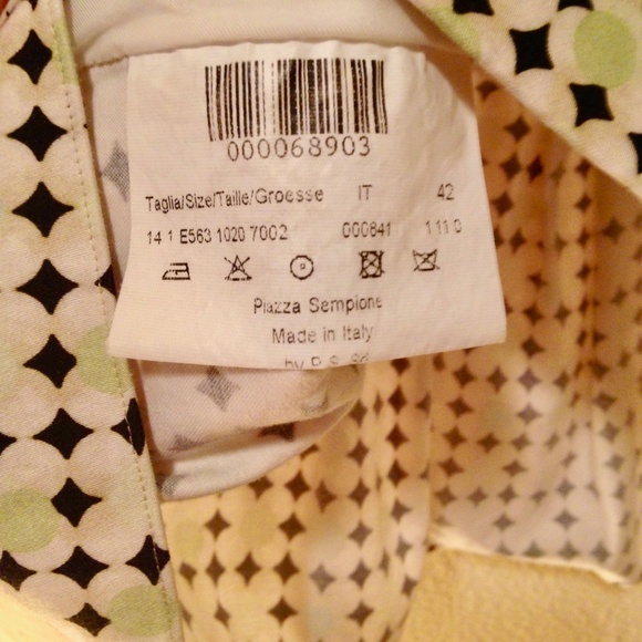 Piazza Sempione Peplum Blouse Top - Italian - Picture 5 of 6